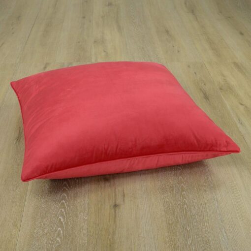 Photo of cerise red floor cushion cover in 70cm x 70cm size