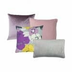 Photo of 4 cushion cover collection in grey and lilac colours