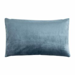 Velvet Linen Rectangular cushion in Stone Blue colour