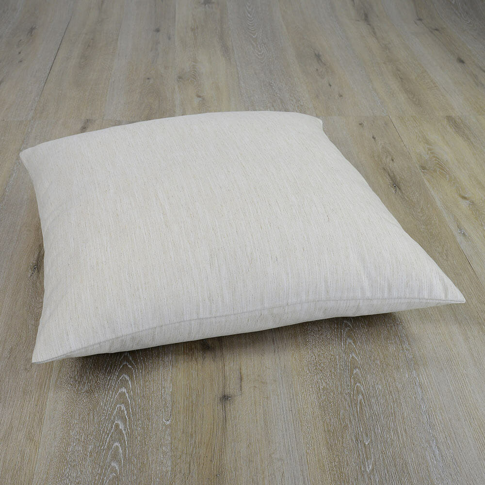 Buy Danbury Cream Linen Floor Cushion Cover Online Simply Cushions NZ
