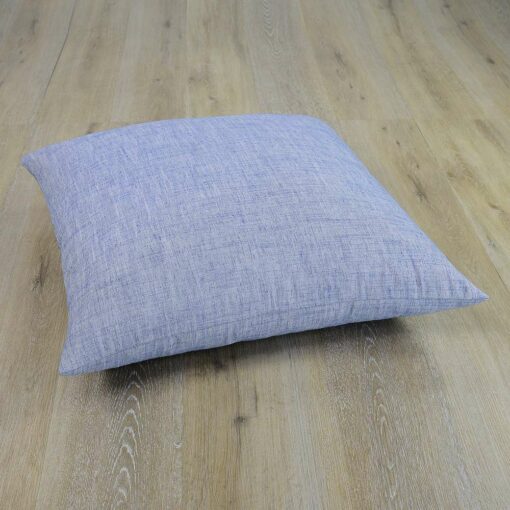 Photo of floor cushion cover made of denim linen fabric