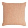 square Linen cushion in Rusty Red colour.