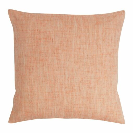square Linen cushion in Rusty Red colour.
