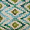 Photo of green and teal Farsi motif square cushion cover