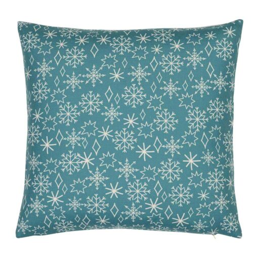 Christmas winter cushion cover with snowflakes