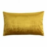 Rectangular Velvet cushion cover in Topaz colour.