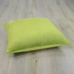 Velvet floor cushion in green colour