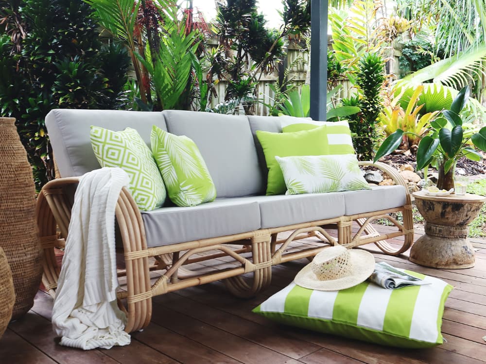 Buy Otama Waterproof Green Outdoor Cushion Cover 45cm x 45cm Online