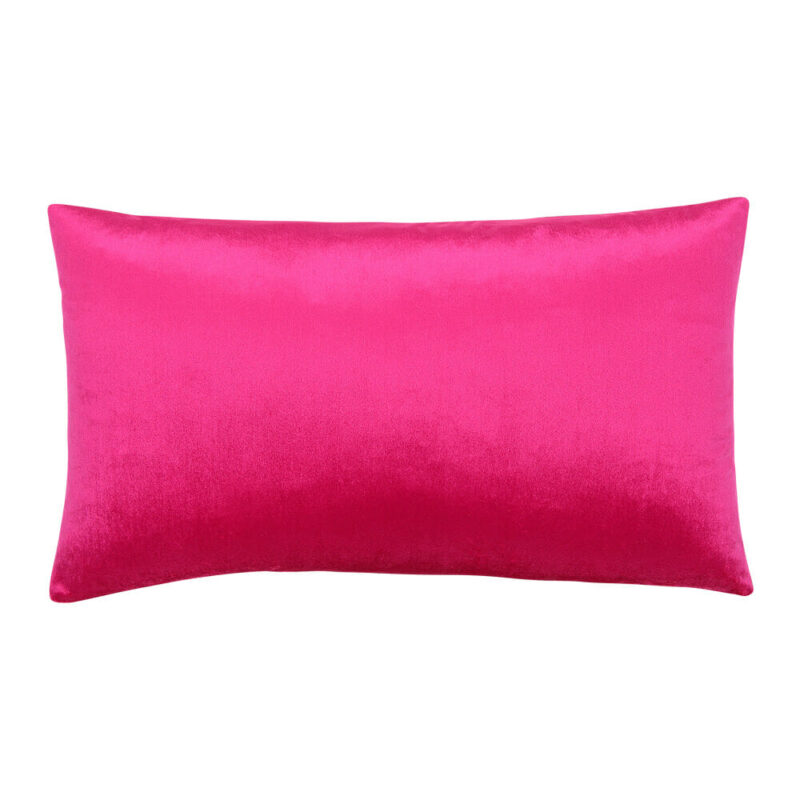 Hot Pink Velvet Linen Rectangular Cushion Cover - 30cm x 50cm - SC787-30