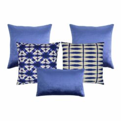 CAMDEN CUSHION 50CM INDIGO Blue Inserts Sofa Pillow Large