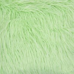 a closer look at a square fur cushion cover in Mint Green - 45cm x 45cm