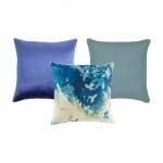 Photo of 3 cushion cover collection in shades of blue