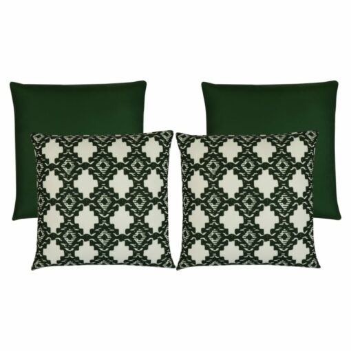 Photo of 4 jungle green outdoor cushion cover collection