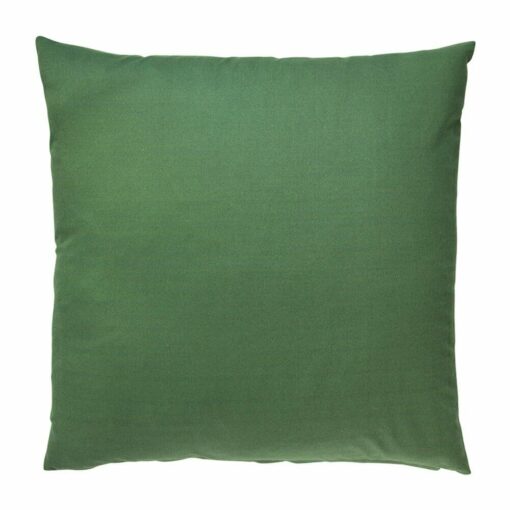 Image of plain 55 x 55cm outdoor cushion in pine green colour