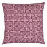 Image of tribal inspired, pink outdoor cushion cover in 45cm x 45cm size