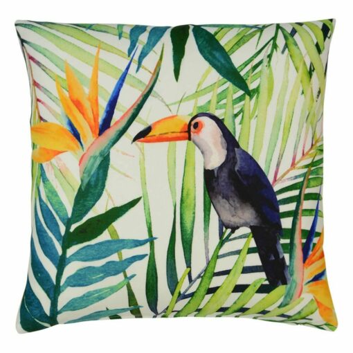 45cm x 45cm outdoor cushion cover with garden-inspired print