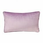 Image of lavender rectangular velvet cushion