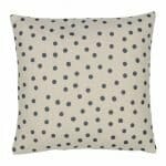 Photo of cotton linen blend cushion with polka dots