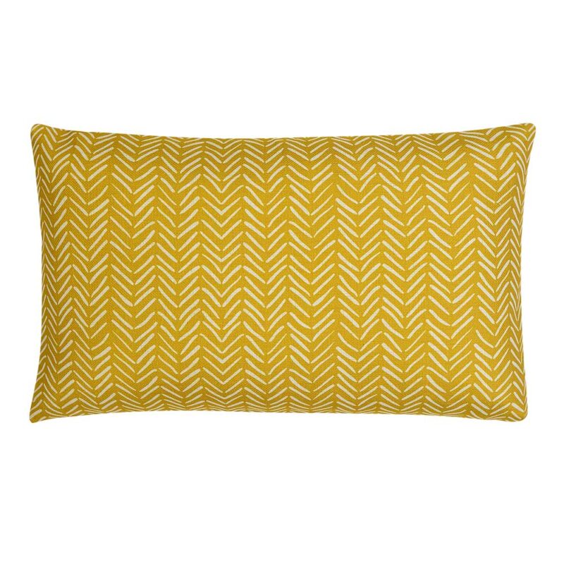 Mali Dart Rectangular Cushion Cover 30cm x 50cm SC6330 45 Photo of yellow rectangular cushion cover with dart design