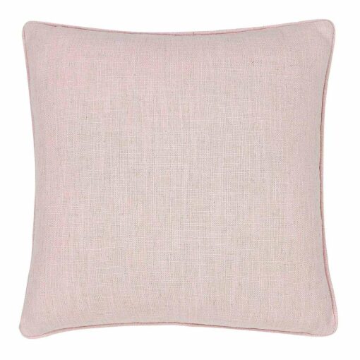 square Linen cushion cover in Carnation Pink colour.