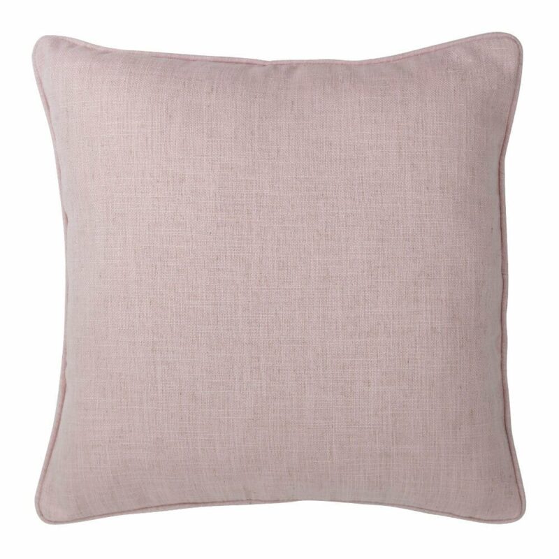 square Linen cushion cover in Carnation Pink colour.