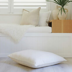 Floor cushion cover in cream colour