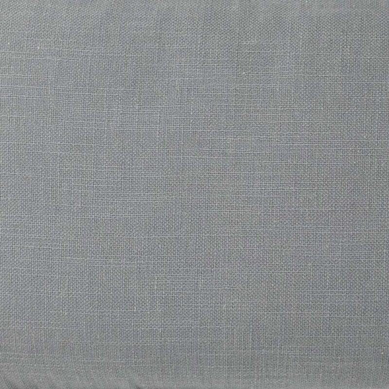 closer look at a Rectangular Linen cushion Cover in Grey colour