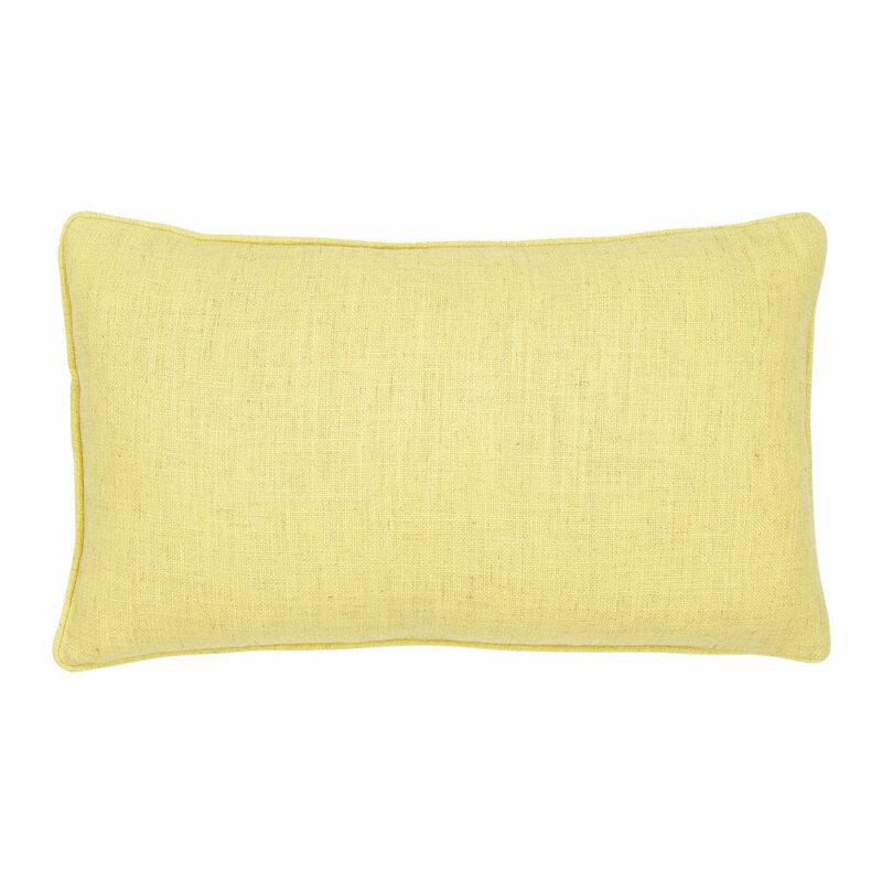Meriden Lemon Yellow Rectangular Cushion Cover - 30cm x 50cm - SC801-30