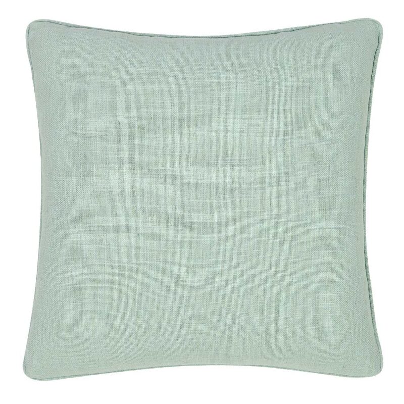 square cushion cover in mint green colour.