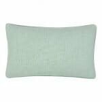 Rectangular cushion in mint green colour.