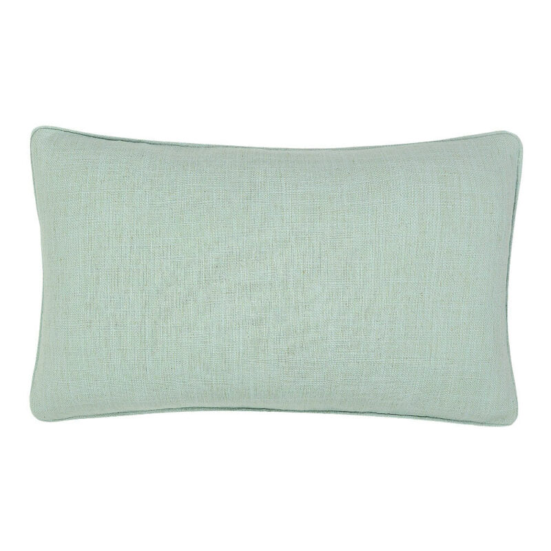 Rectangular cushion in mint green colour.
