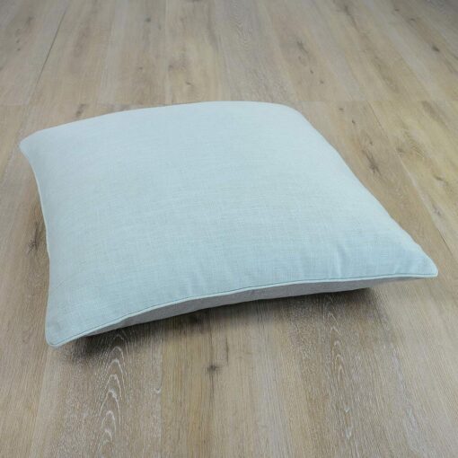 Image of two toned floor cushion cover in mint green and grey colour