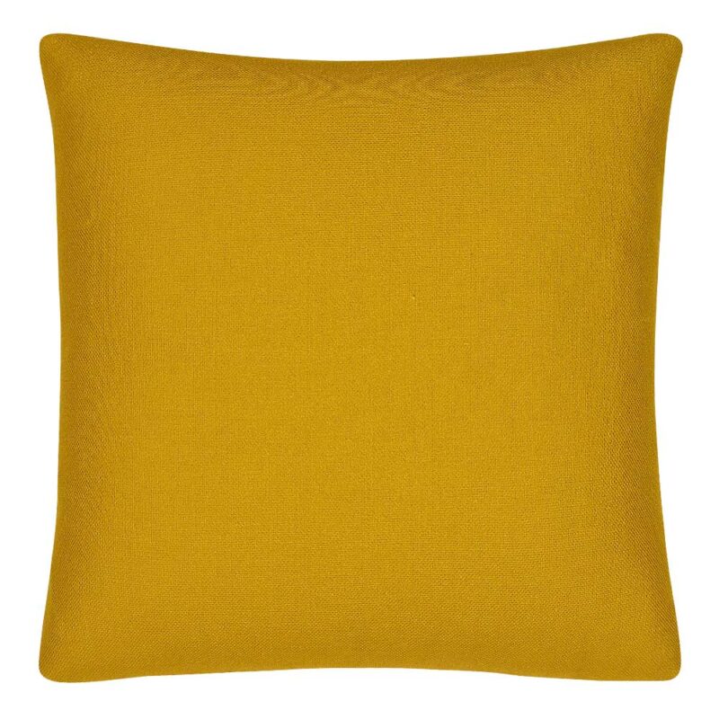 Image of plain mustard yellow cushion cover in 45cm x 45cm size