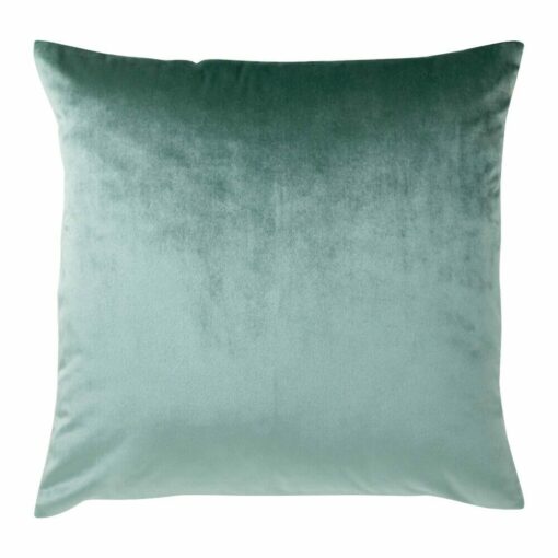 Velvet cushion cover in Steel Blue colour