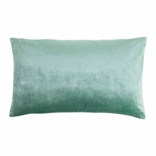 Rectangular Velvet Cushion in Teal colour.