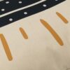 Close up image of kids floor cushion with spaceship design
