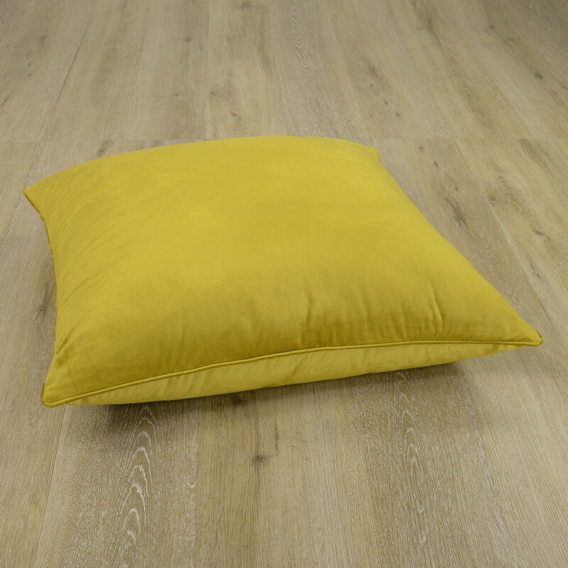 Mustard Velvet Floor Cushion Cover - 70cm x 70cm SC429-70 Mustard velvet floor cushion cover in 70cm x 70cm size