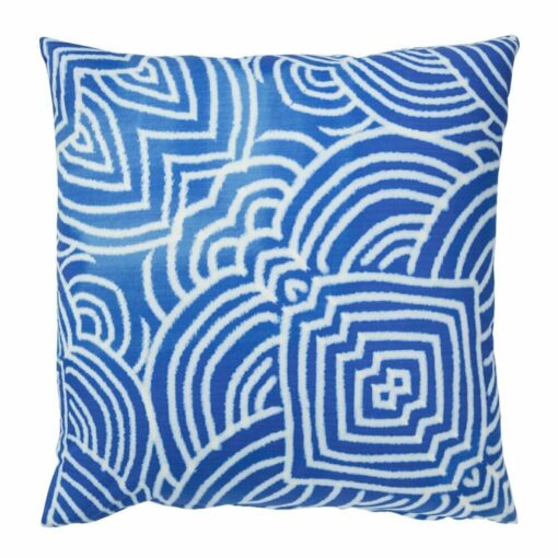 Image of blue coastal outdoor cushion