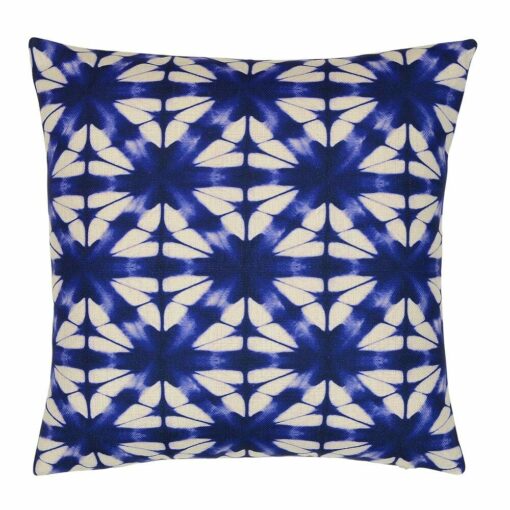 Photo of 45cm x 45cm kaleidoscope inspired cushion cover in china blue and white colours