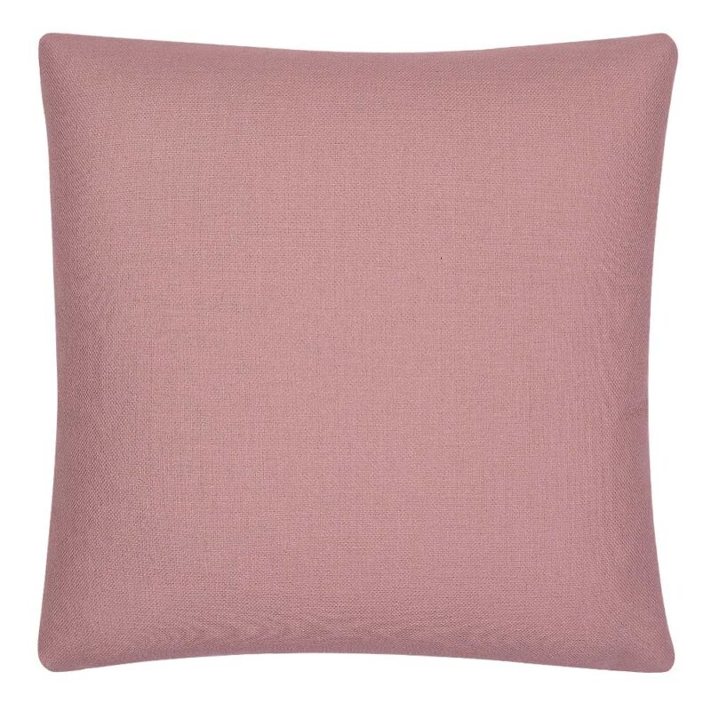 Image of plain blush pink cushion cover in 45cm x 45cm size
