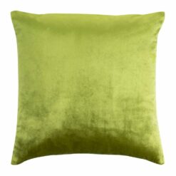square Velvet cushion cover in Peridot colour.