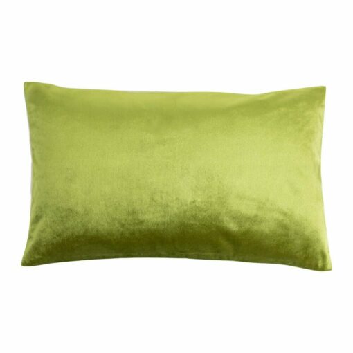 Rectangular Velvet Cushion Cover in Peridot colour.