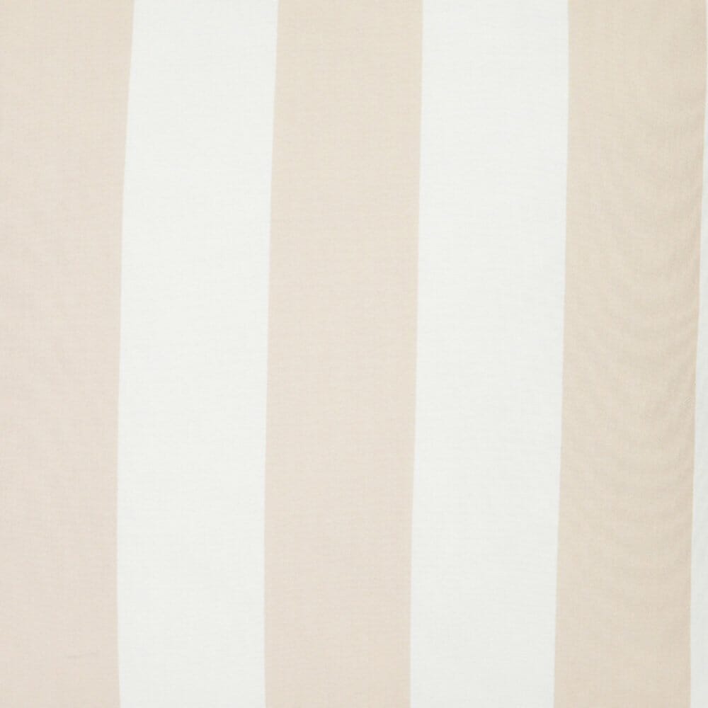 Otama Striped Waterproof Beige Large Outdoor Cushion Cover 55cm X 55cm