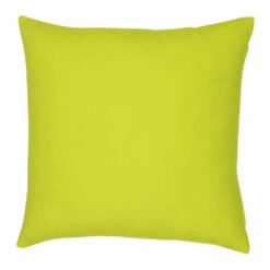 A waterproof outdoor cushion cover that is green solid colour on both sides.