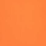 Close up view of a waterproof outdoor cushion cover that is orange solid colour on both sides.