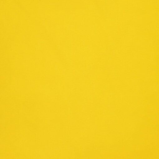 A close up view of a waterproof outdoor cushion cover that is yellow solid colour on both sides.