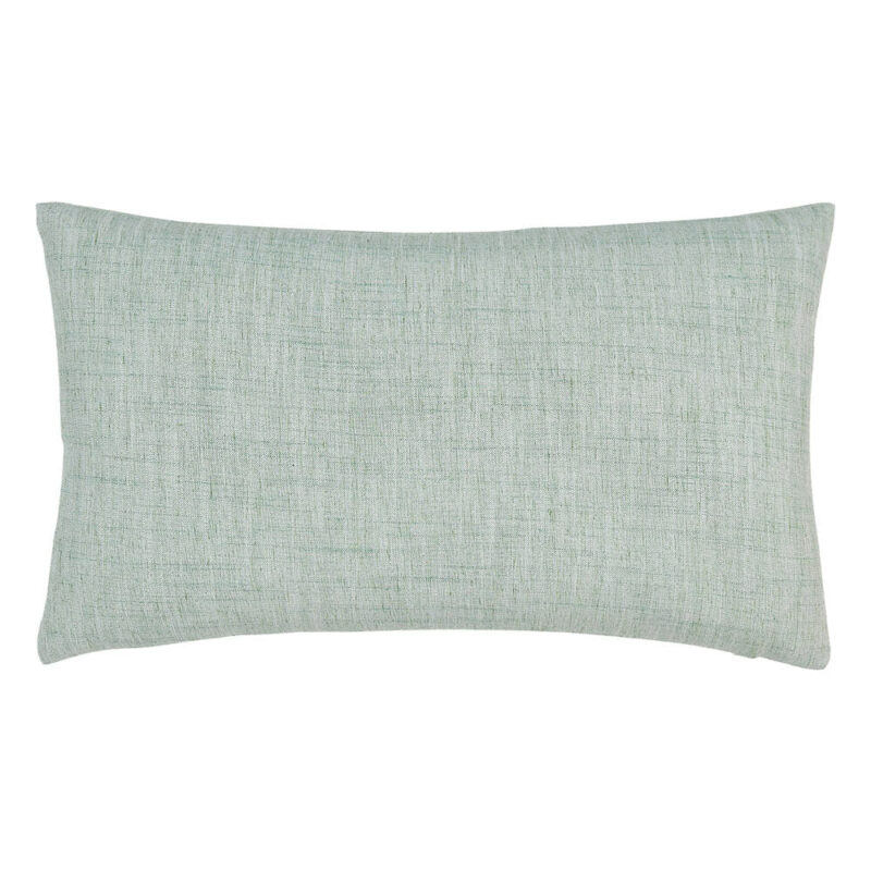 Danbury Basil Linen Cushion Cover - 30cm x 50cm SC522-30 Image of green rectangular cushion in 30cm by 50cm size