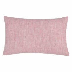 30cm x 50cm linen cushion cover in flamingo pink colour