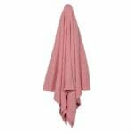 Trendy pink couch throw made of pure cotton