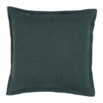 Green-coloured linen cushion cover